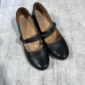 Ziera choose comfort Women's Black Leather Shoes size 9.5